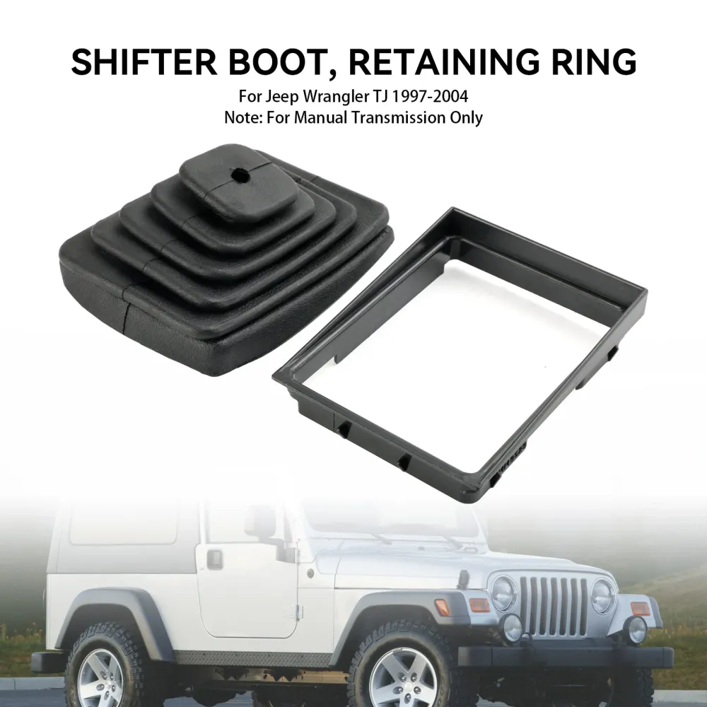 Jeep Wrangler TJ 1997-2004 Manual do Ringue de Botas do Shifter de Bande