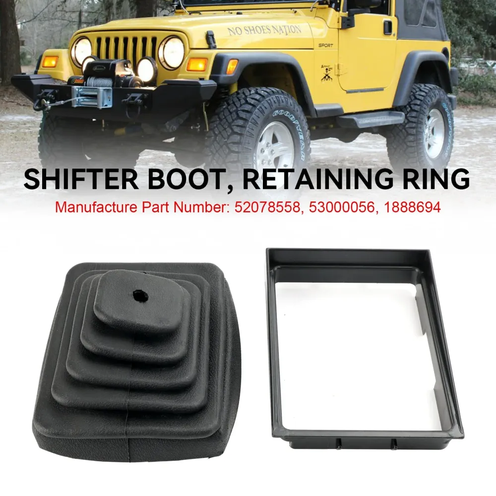 Jeep Wrangler TJ 1997-2004 Manual do Ringue de Botas do Shifter de Bande