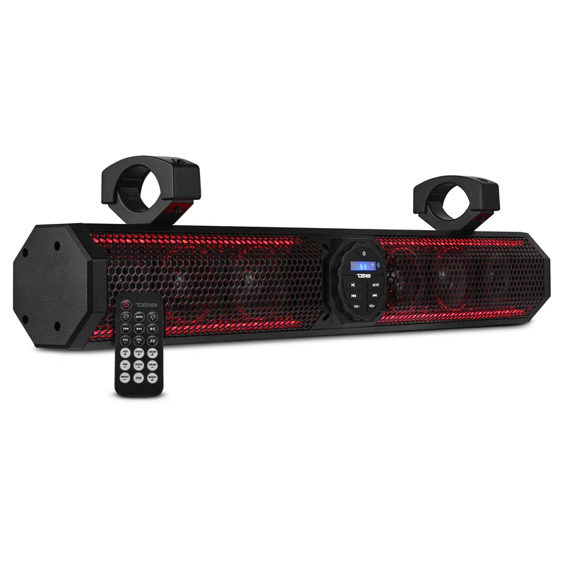 SB26BTXRGB 26" Marine Amplified Soundbar Bluetooth USB & RGB Lighting 6 Speakers 600 Watts