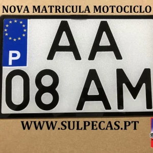 Nova Matricula Motociclo 2020