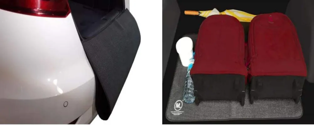 Protetor de pára-choque + porta-malas antiderrapante