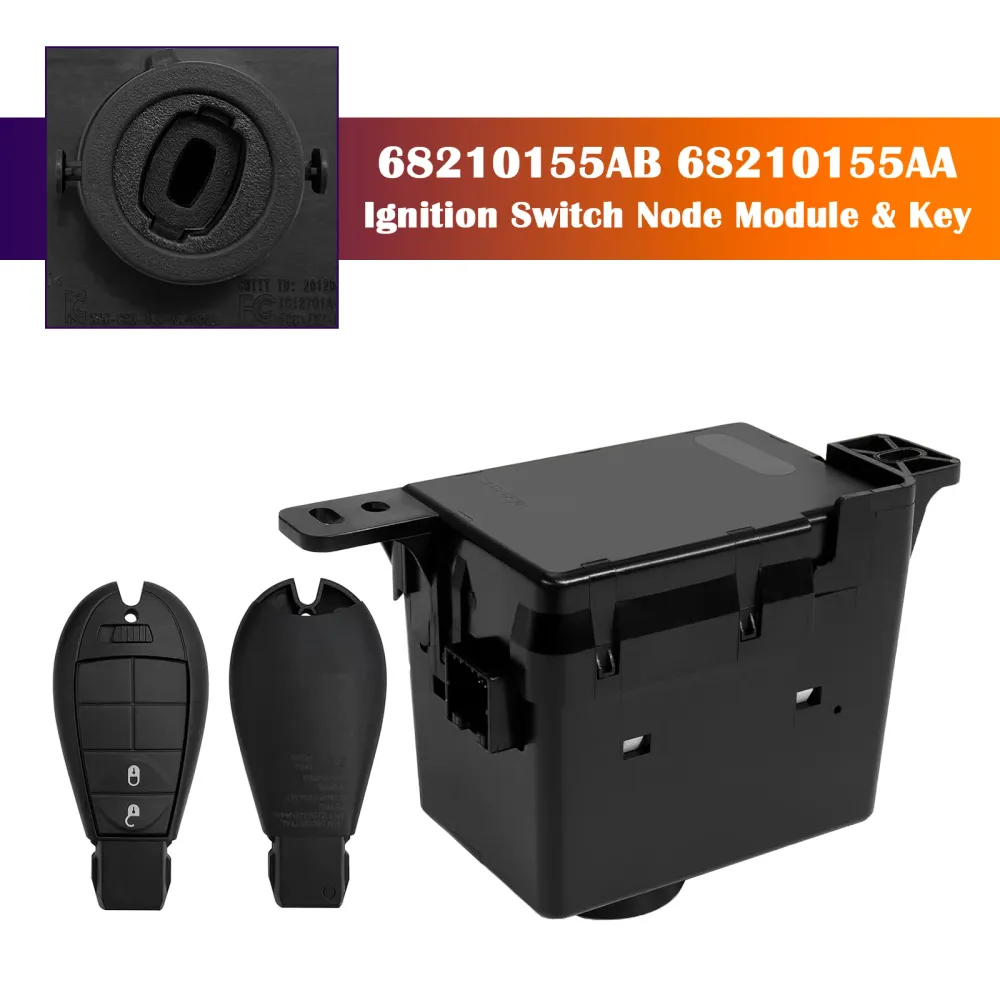 Módulo de nó do interruptor de ignição do Dodge Journey 2008-2010 & Chave 68210155AB 68210155AA 5026872AD