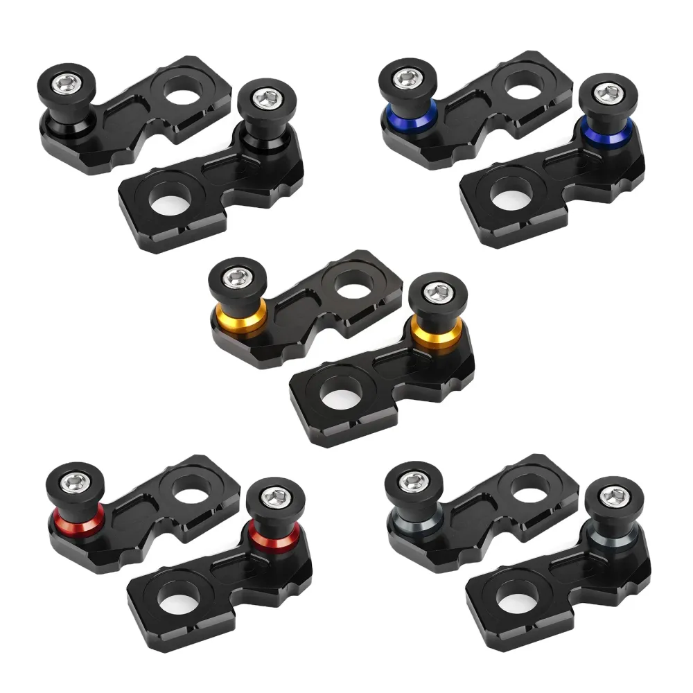 Bloco de ajustador de cadeia CNC com bobo de suporte para Honda CB650F CBR650F 2014-2018 Genérico