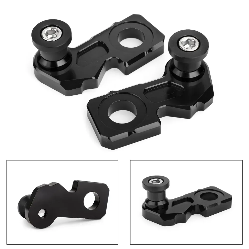 Bloco de ajustador de cadeia CNC com bobo de suporte para Honda CB650F CBR650F 2014-2018 Genérico