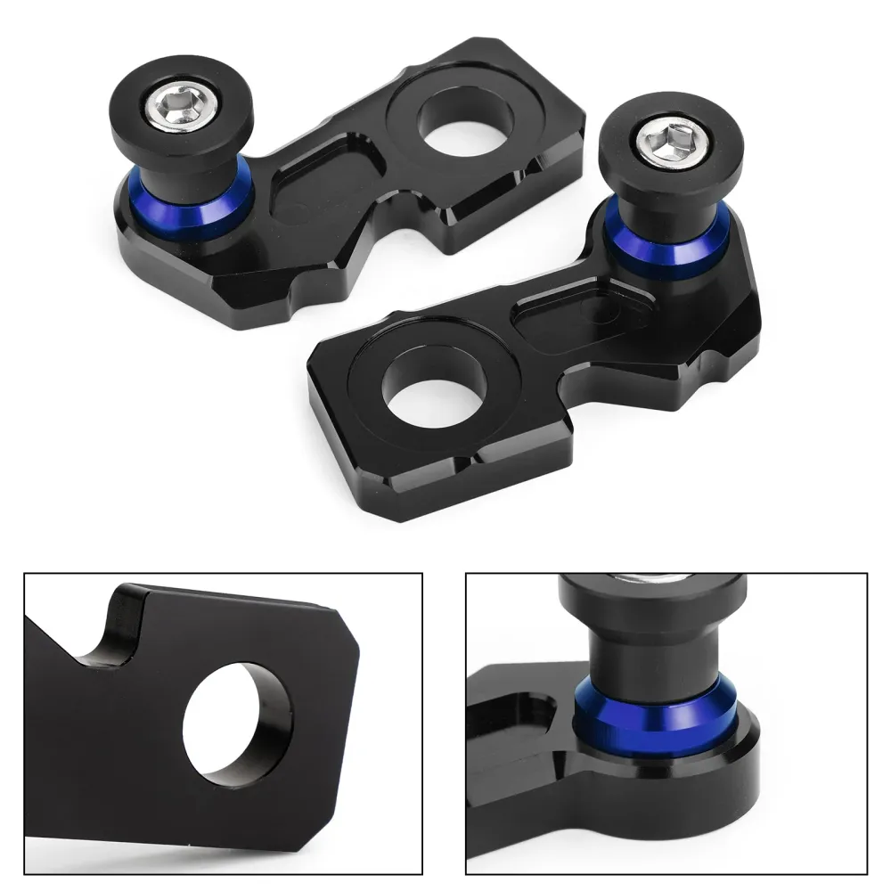 Bloco de ajustador de cadeia CNC com bobo de suporte para Honda CB650F CBR650F 2014-2018 Genérico