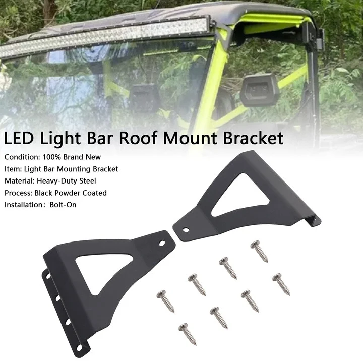 Suporte de montagem no teto da barra de luz LED para Can-am Defender Pro-Fit Gaiola 50"/52" 16-25