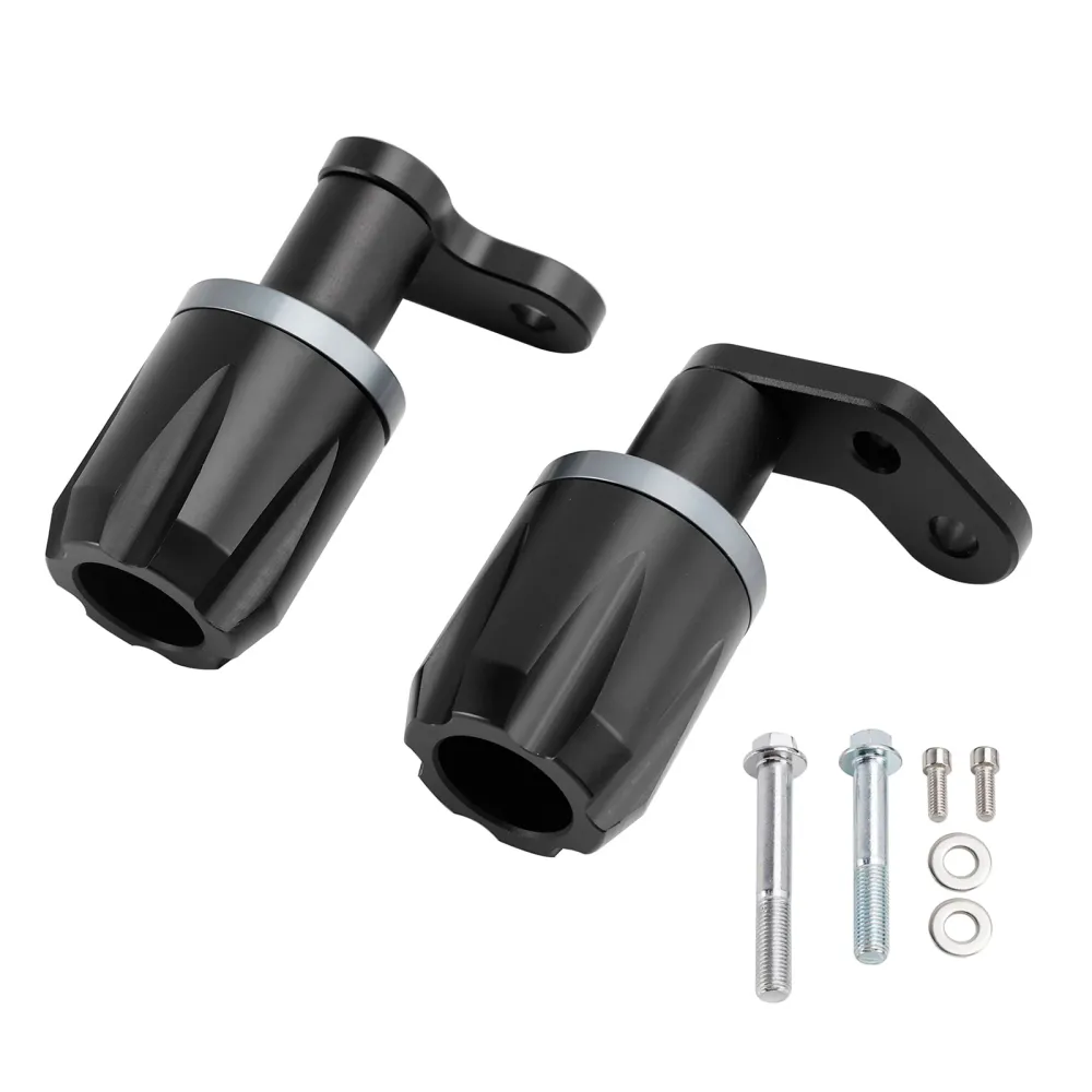 2024-2025 KAWASAKI ZX-6R ZX 6R CNC Anti-Crash Sliders Sliders Protetor Black Black