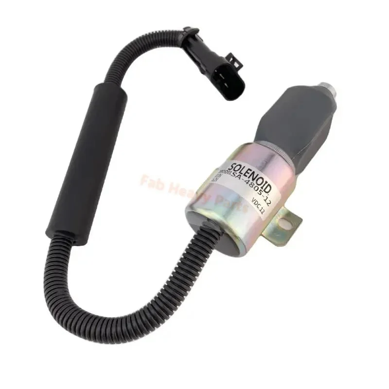Válvula solenóide SA-4805-12 12V para motor Kubota 1A 62,2mm com comandante de bobina