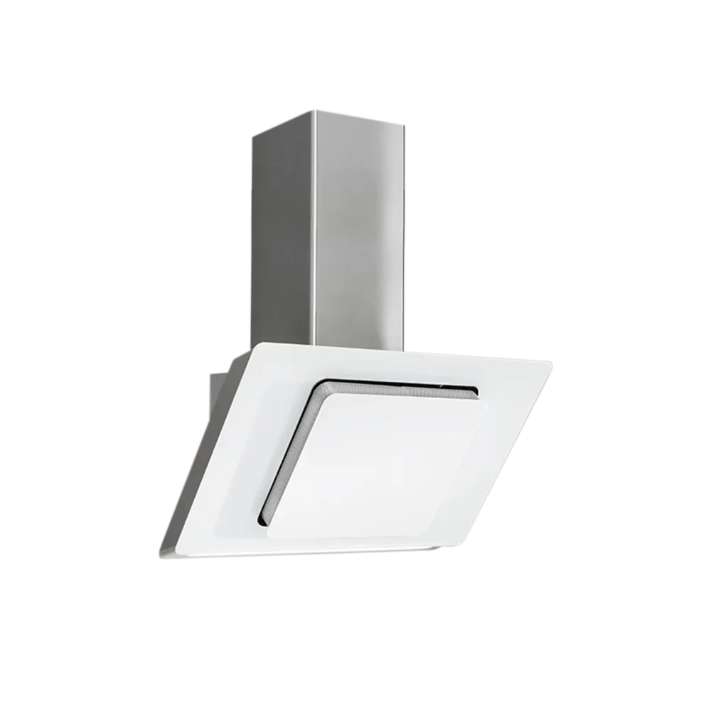 Chaminé de Parede 80 cm 800 m3/h inox/vidro branco