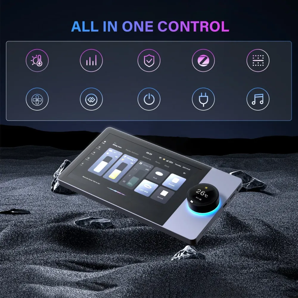 BSEED Painel elétrico inteligente de 8 polegadas para casa, painel de controlo multifuncional Bseedswitch
