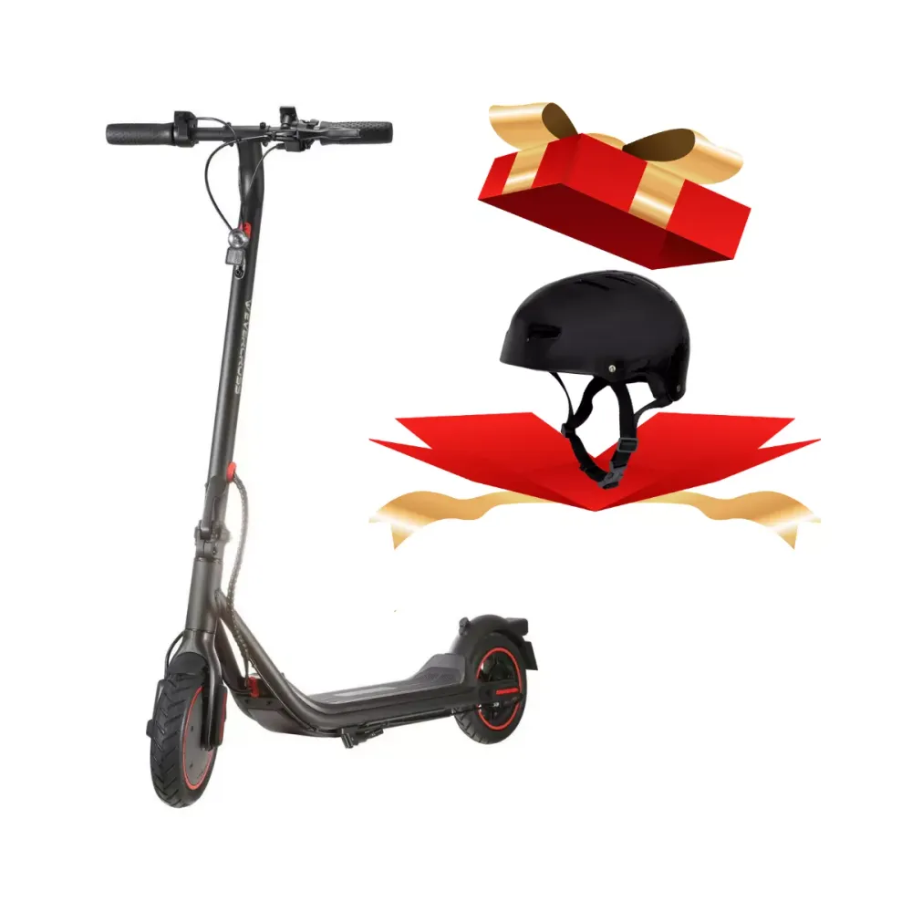 Patinete Elétrico Dobrável com Bateria de Lítio e Luz LED + Brinde
