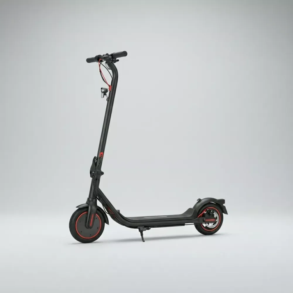Patinete Elétrico Dobrável com Bateria de Lítio e Luz LED + Brinde