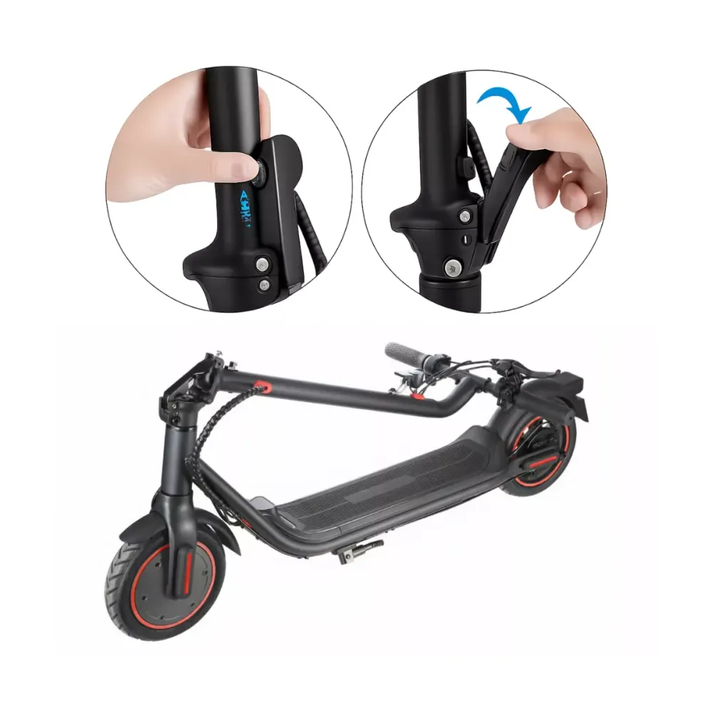 Patinete Elétrico Dobrável com Bateria de Lítio e Luz LED + Brinde