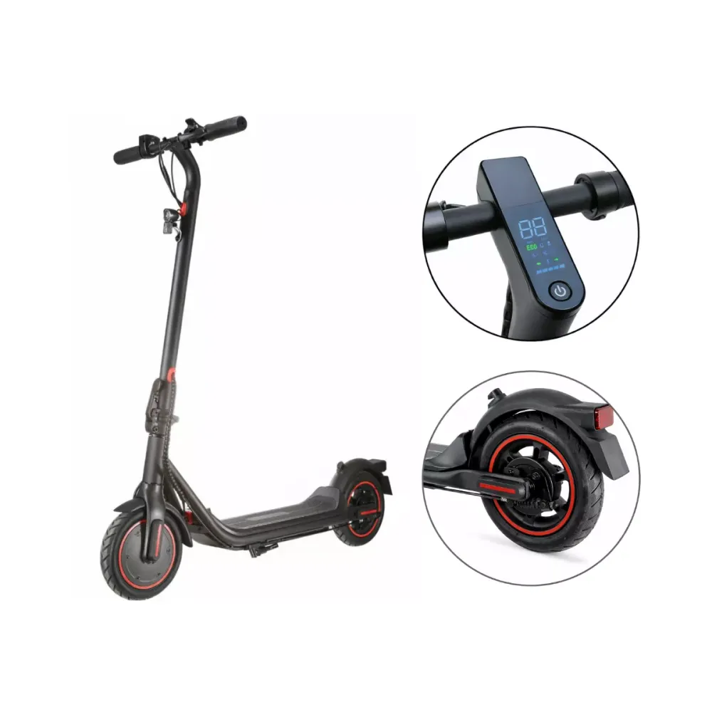 Patinete Elétrico Dobrável com Bateria de Lítio e Luz LED + Brinde