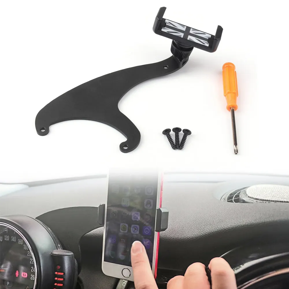 Mini Cooper F54 F55 F56 360 掳 ROTAÇÃO Phone Phone Mount Cradle Stand Stand