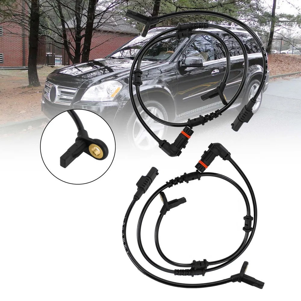 Conjunto de 4 peças de sensor de velocidade ABS dianteiro e traseiro para Mercedes-Benz W164 ML350 ML320
