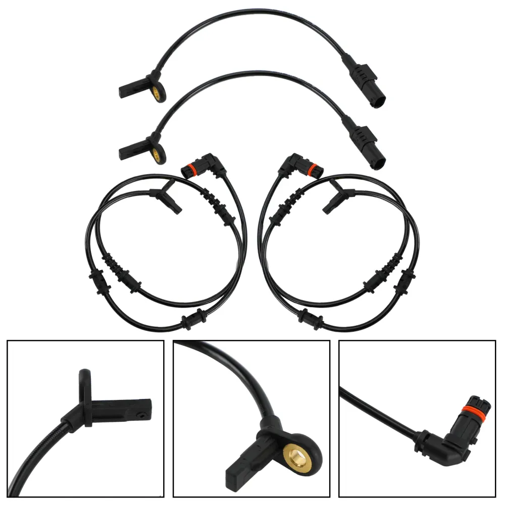 Conjunto de 4 peças de sensor de velocidade ABS dianteiro e traseiro para Mercedes-Benz W164 ML350 ML320