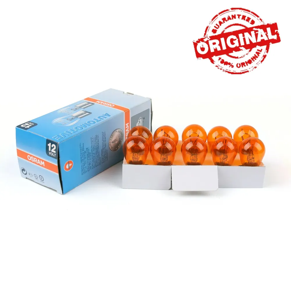 10pcs Osram 7528y 12V 21/5W P21/5W Bay15d Stop DRL Lights Lâmpadas Bulbos âmbar 2200K genérico