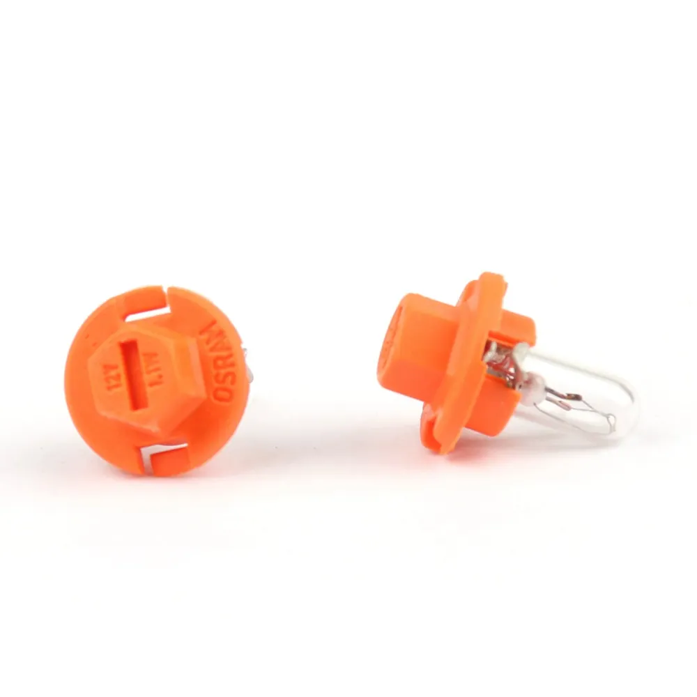 10pcs Sylvania Osram 2473mfx6 12V 1.1W BX8.4D Lâmpadas em miniatura Bulbos singais genéricos