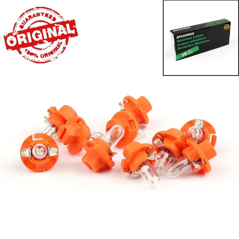 10pcs Sylvania Osram 2473mfx6 12V 1.1W BX8.4D Lâmpadas em miniatura Bulbos singais genéricos