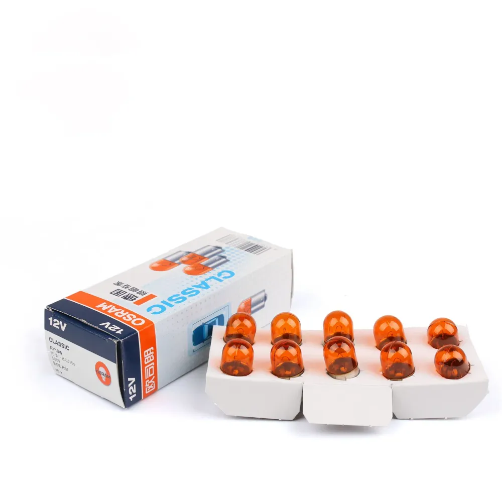 10x Osram 5009 RY10W 12V BAU15S HALOGEN ORIGINAL CARRO TURN SINGRATE AMBER GERAL