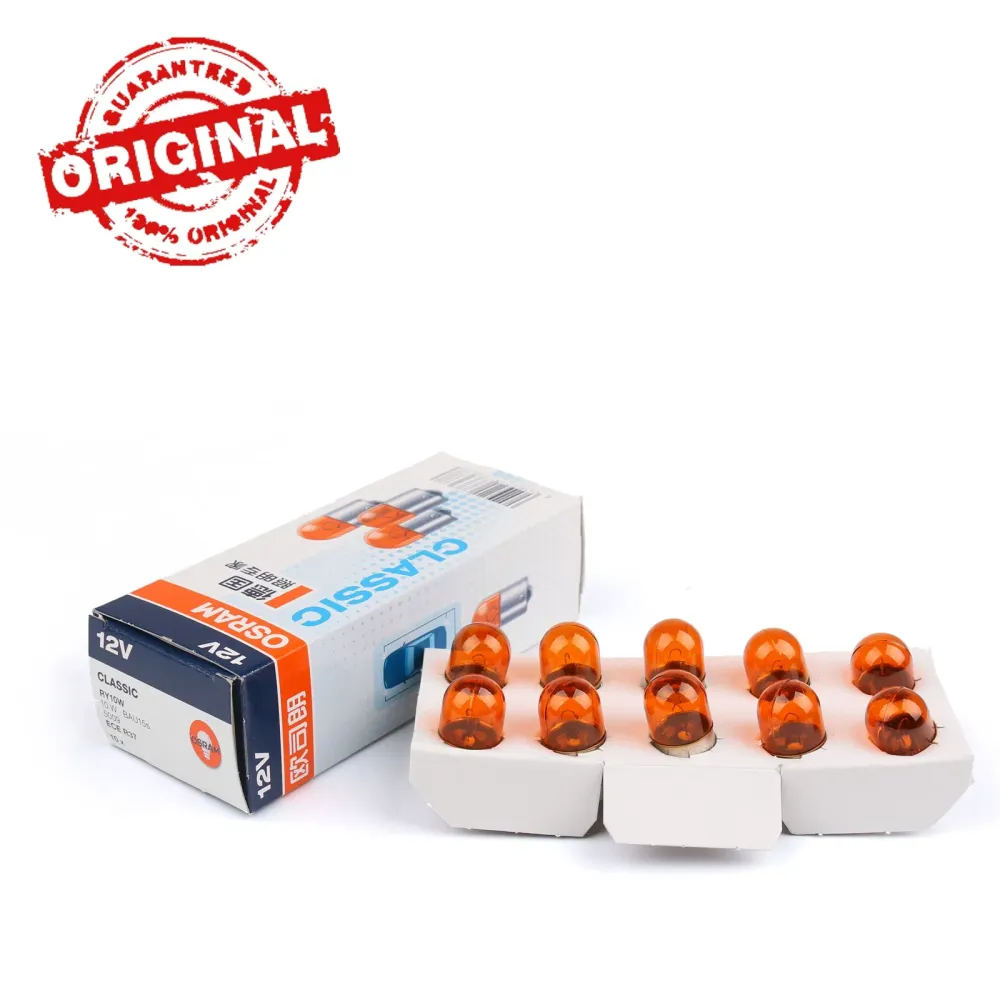 10x Osram 5009 RY10W 12V BAU15S HALOGEN ORIGINAL CARRO TURN SINGRATE AMBER GERAL