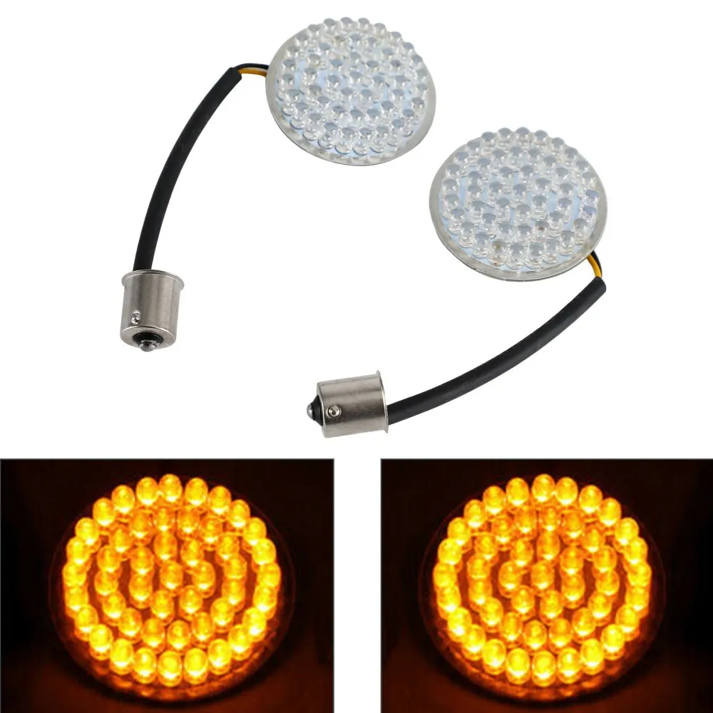 1156 LED traseiro INSERIR LUZES DE INSERIÇÃO PARA DYNA TROURING ROTE ROAD GLIDE 883 âmbar