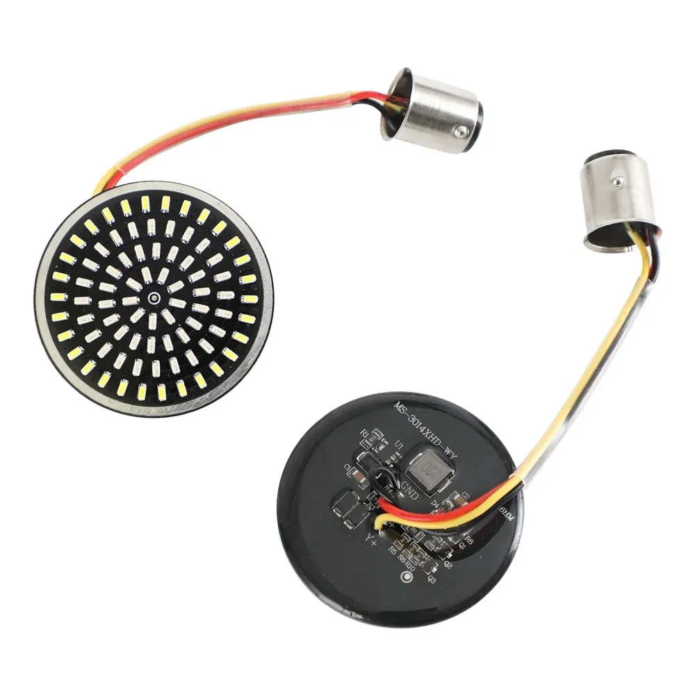 1157 LED LIGHT SINGLE SIGNLESTIs Lâmpada Fit para Sofrail Touring Dyna Sportster Red