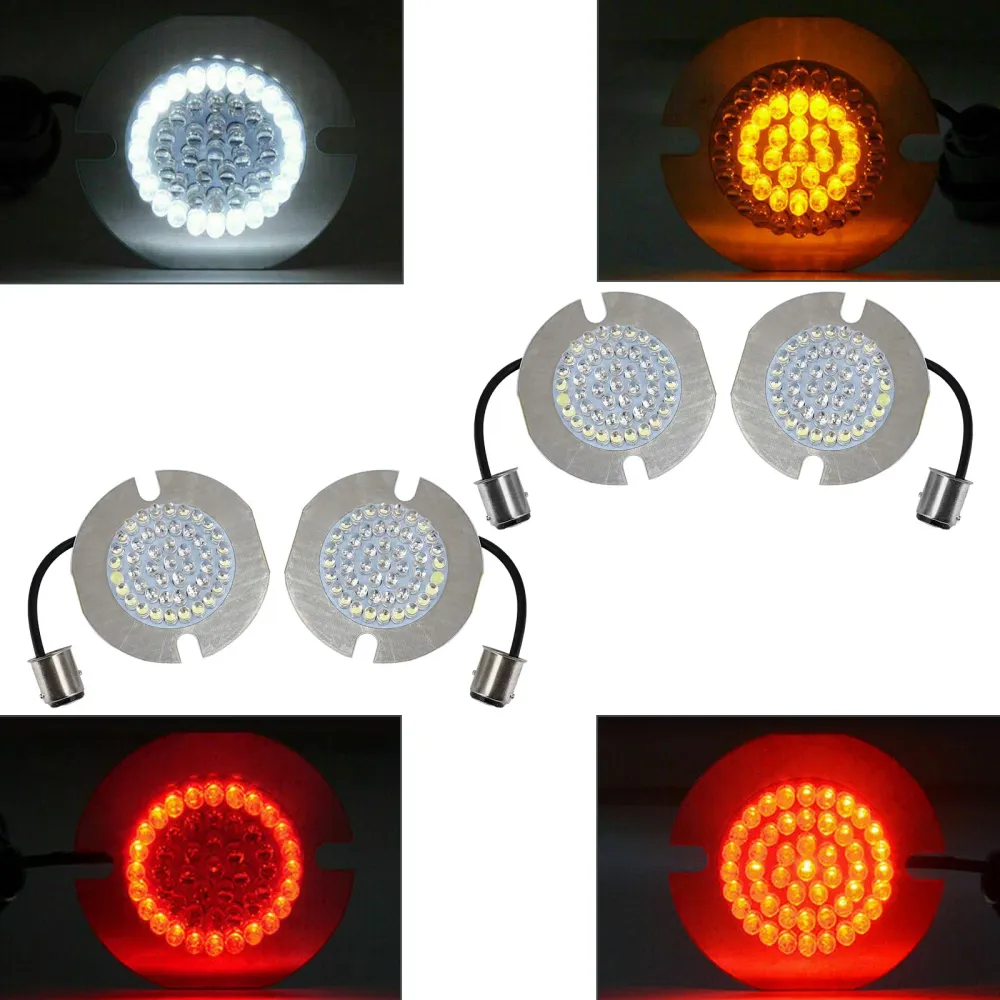 1157 Lâmpada de lâmpada traseira de volta LED ajuste para Dyna Touring Electra Glide Road King Red