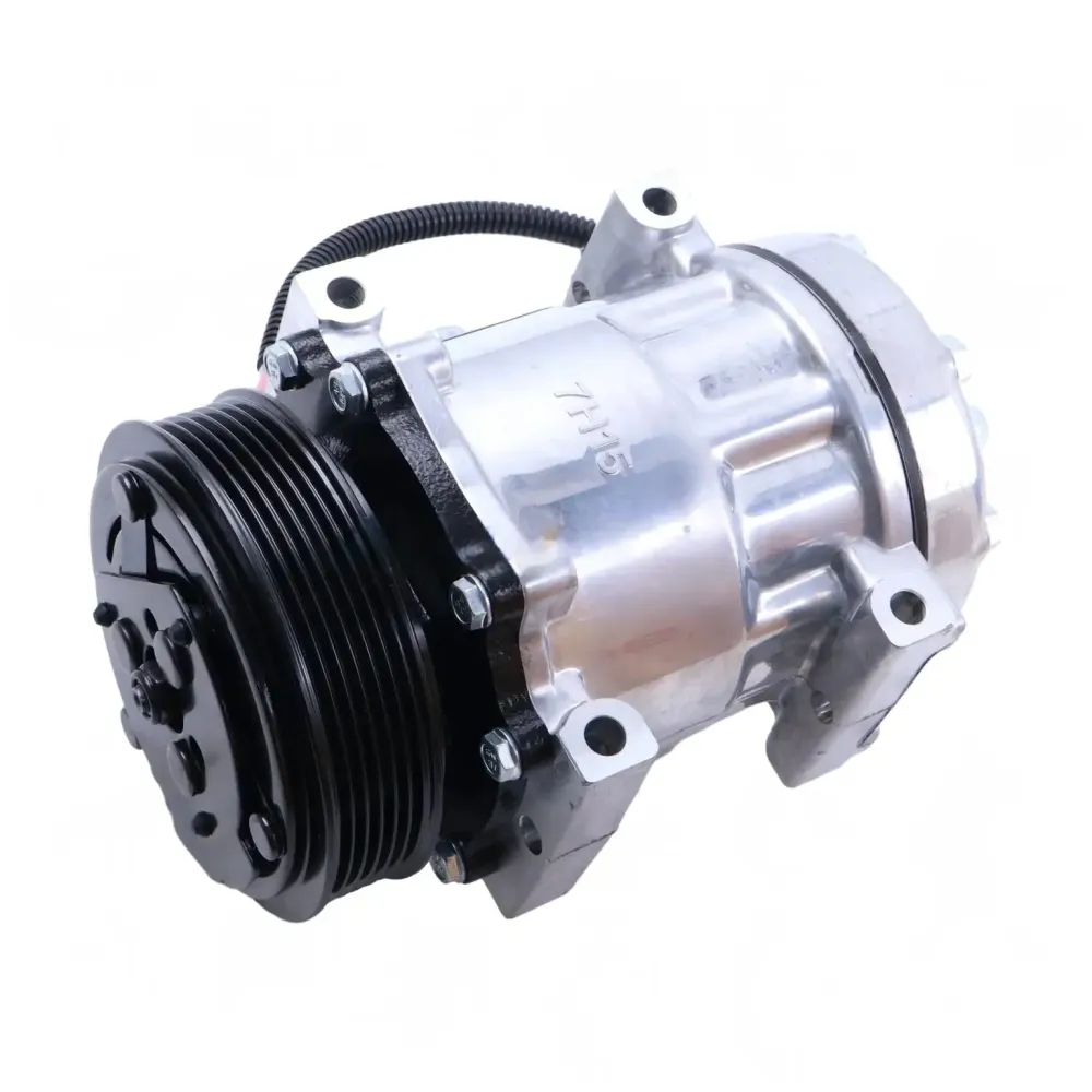 12V 6PK 126mm 7H15 /C Compressor F69-1015-111 F69-1028-111 para Peterbilt 365 367 389 Kenworth T680 T660 T880 Caminhão