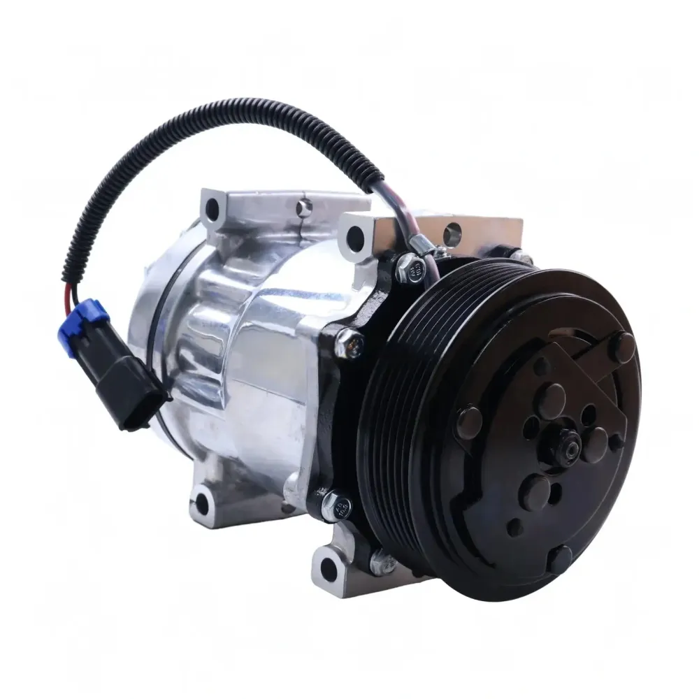 12V 6PK 126mm 7H15 /C Compressor F69-1015-111 F69-1028-111 para Peterbilt 365 367 389 Kenworth T680 T660 T880 Caminhão