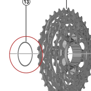 12V SHIMANO Espaçador de Cassete para Dura Ace/Ultegra/105 0.5mm