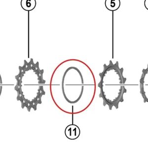 12V SHIMANO Espaçador de Cassete para Dura Ace/Ultegra/105 1mm