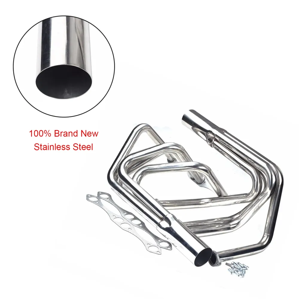 1-5/8" Coletor de ço inoxidável compatível com Chevy Small Block Roadster Sprint