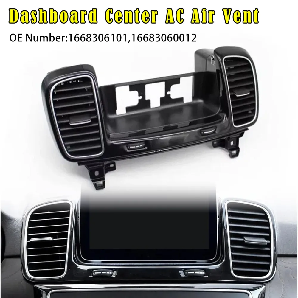 16683060012 Dashboard Center Air Vent Grille Panel Mercedes GLE GLS Class W166 W292 2016 2017 2018 2019