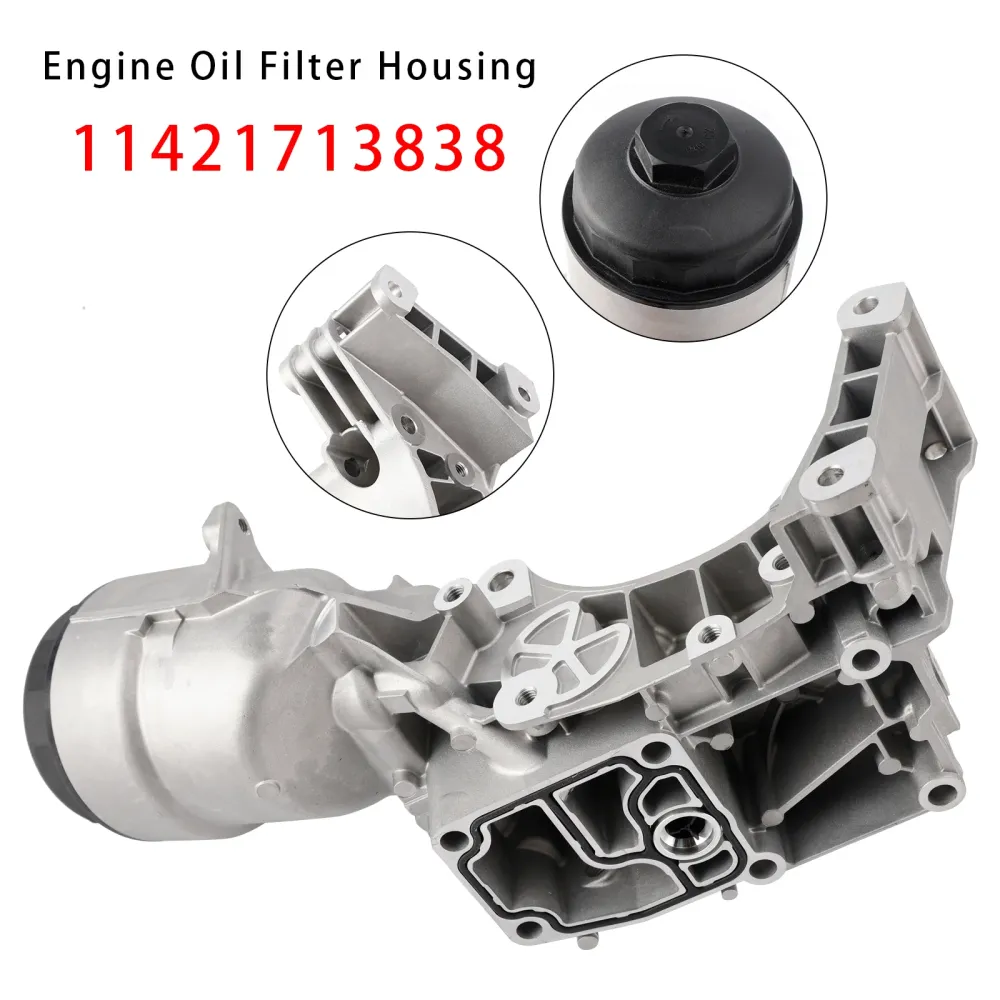 1713838 BMW 330Ci 330i 330xi E46 2001-2006 Engine Oil Cooler Filter Housing 11421713838