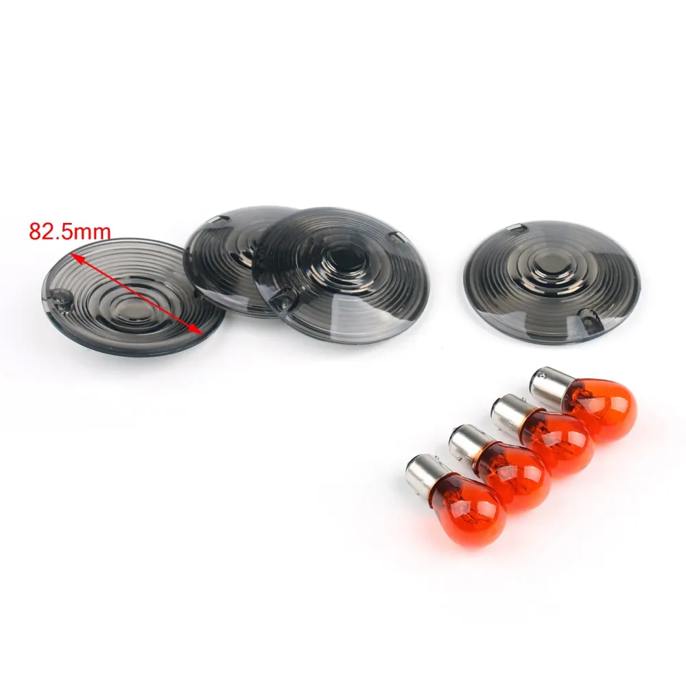1986-2007 Harley Road King Touring Glide 4x Lens de lente de sinal de giro claro