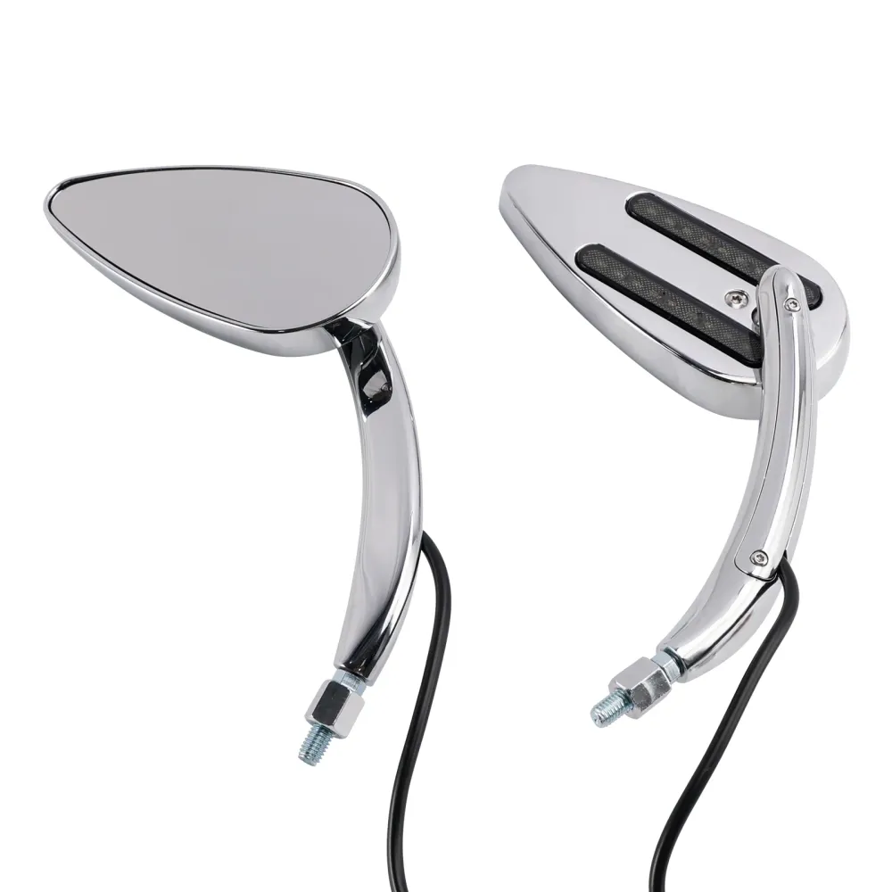 1990-2021 Electra Street Road Glide Chrome LED LED espelhos de sinal de volta
