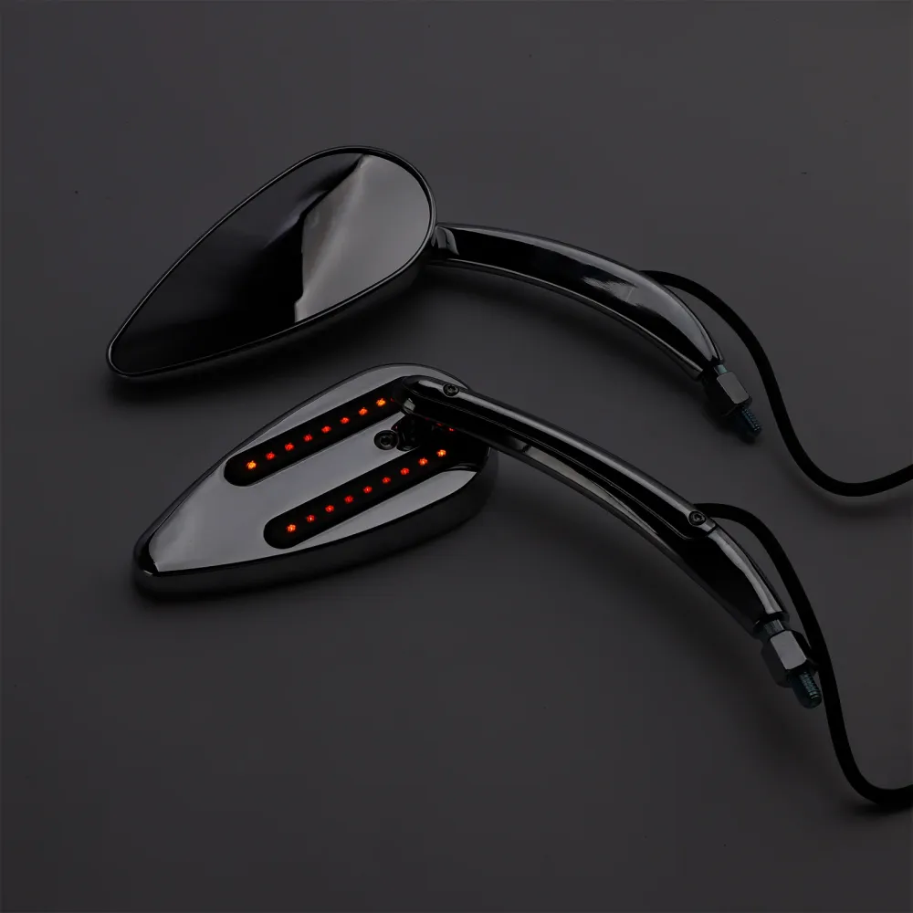 1990-2021 Electra Street Road Glide Chrome LED LED espelhos de sinal de volta