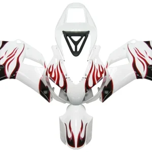 1998-1999 Yamaha YZF-R1 Branca & Carenagens Red Flame Racing Genéricas