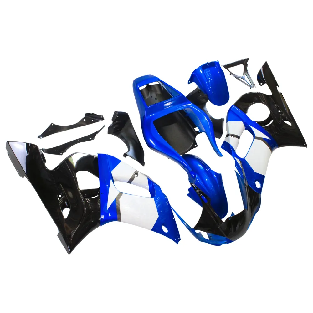 1998-2002 Yamaha YZF 600 R6 Kit de carenagem de injeção Plástico ABS #126
