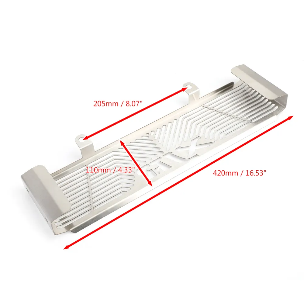 1998-2008 Yamaha XJR 1300 XJR1300 Silver Radiator Grill Guard Protector Genérico