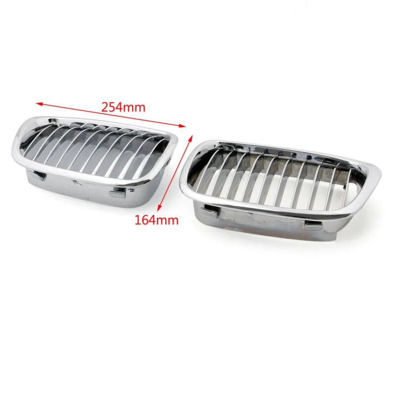 1999-2003 BMW E39 5 Série Chrome Fronted Kidney Grill Grille Grille 51132497261 51132497262 51137005838 51137005837 genérico