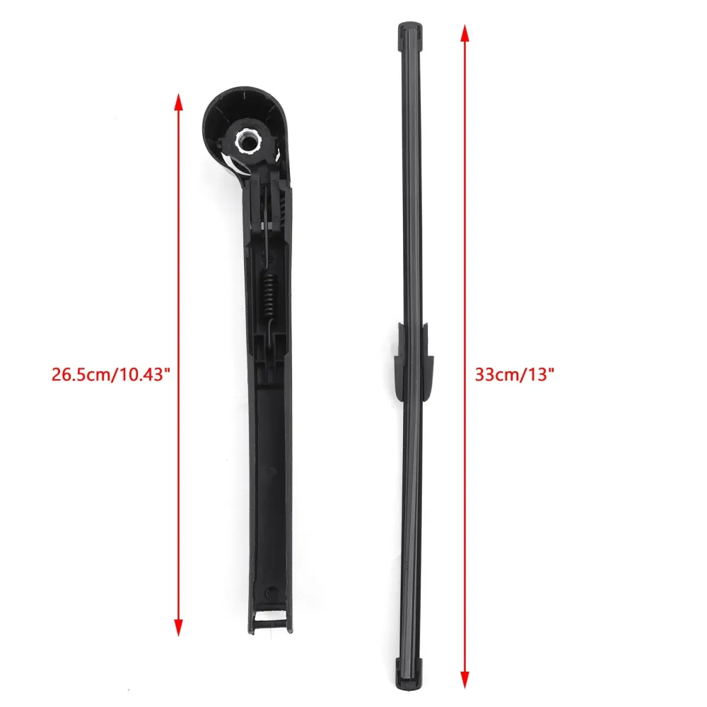 2001-2009 VW Polo 9n BJ TRANSHEIRA Janela traseira Windshield Braço Blade Black Generic