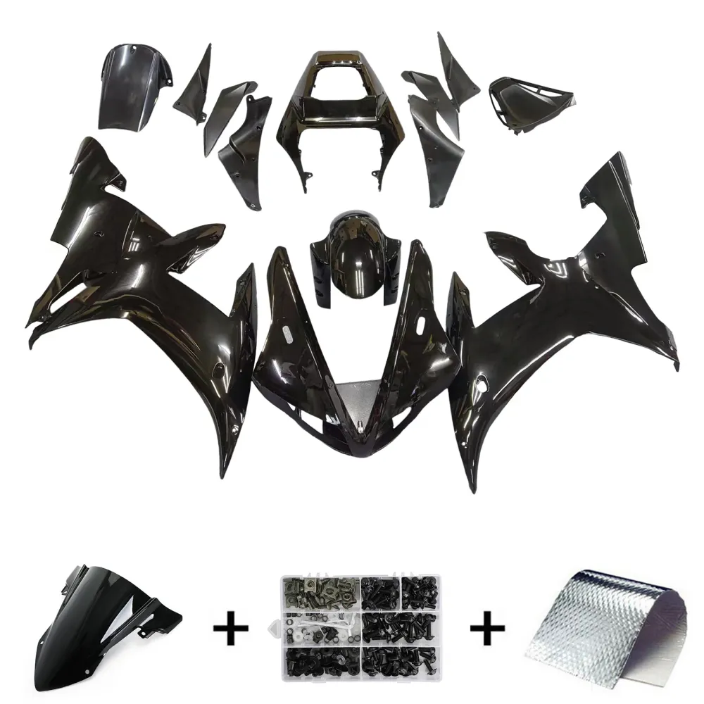 2002-2003 Yamaha YZF-R1 All Black Racing Fairings Generic