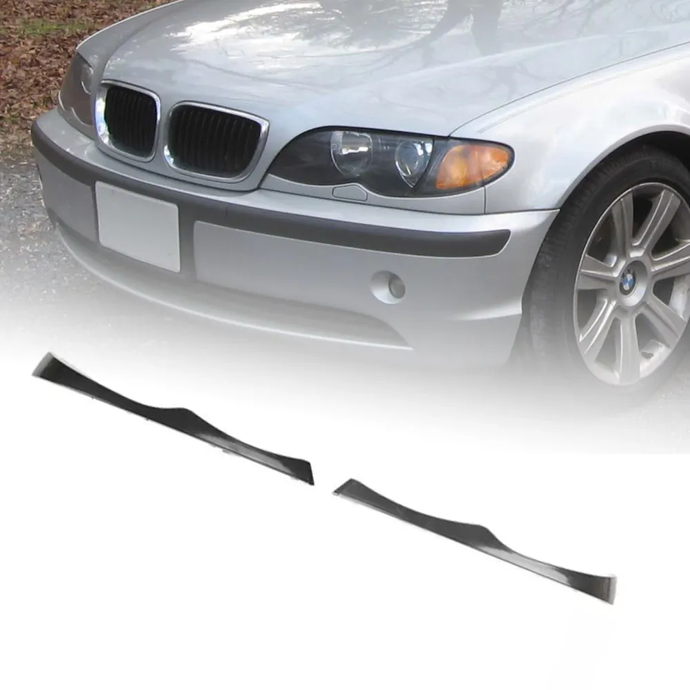 2002-2005 BMW E46 330I 330XI 325I 325XI 2PCS Tiras da tampa do farol superior