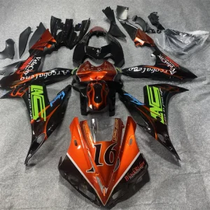 2004-2006 Yamaha YZF 1000 R1 Kit de carenagem de injeção Plástico ABS #30
