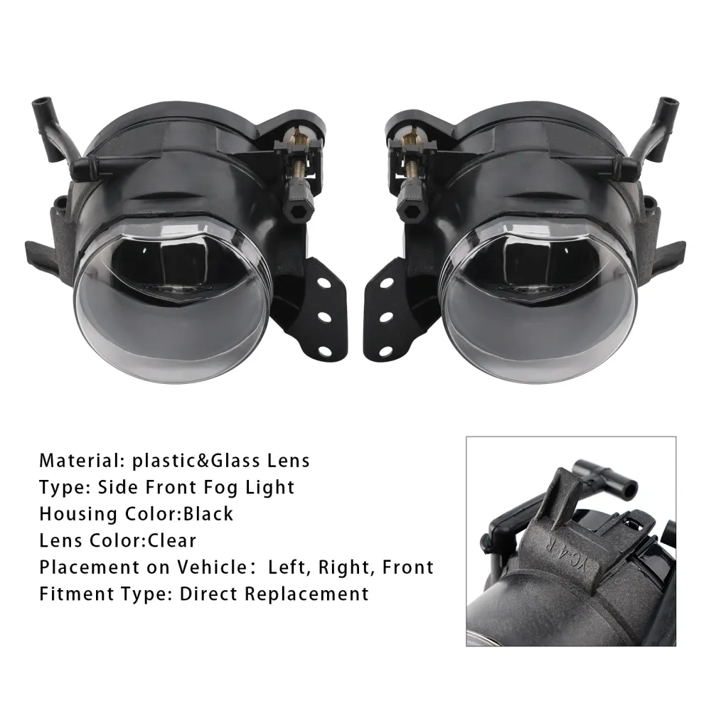 2004-2007 BMW E60 5 Series Par de parafuso de névoa dianteiro Lâmpada de lâmpada de lâmpada de luz