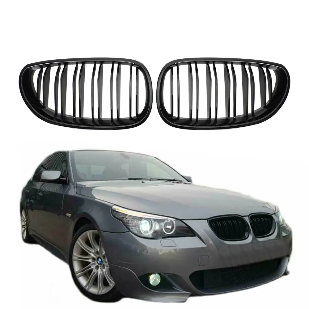 2004-2009 BMW E60 E61 M5 520I 530I Black Front Sport Grille Grille Grade genérico