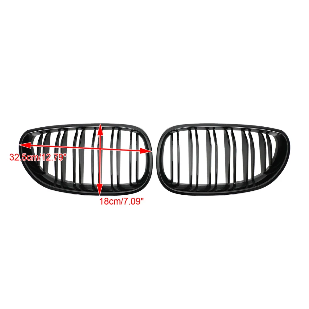 2004-2009 BMW E60 E61 M5 520I 530I Black Front Sport Grille Grille Grade genérico